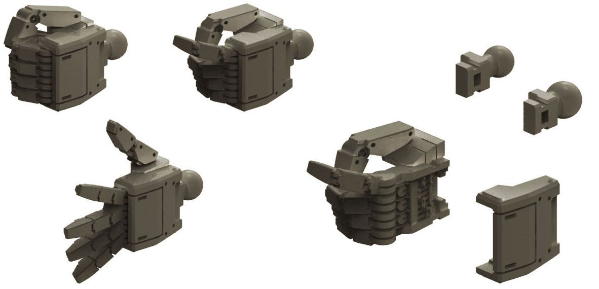 BPHD MS Hand 01 (1/144/Federation/Mechanic Color)